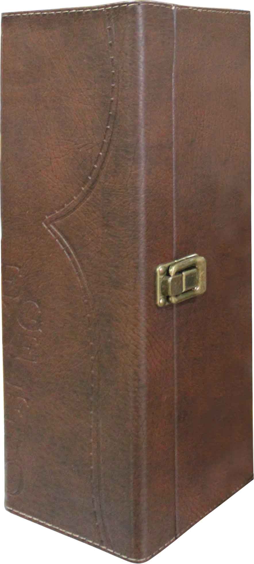 Luxury single leather box with handle
