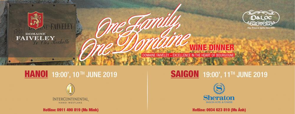 ONE FAMILY, ONE DOMAINE- Domaine Faiveley Wine Dinner